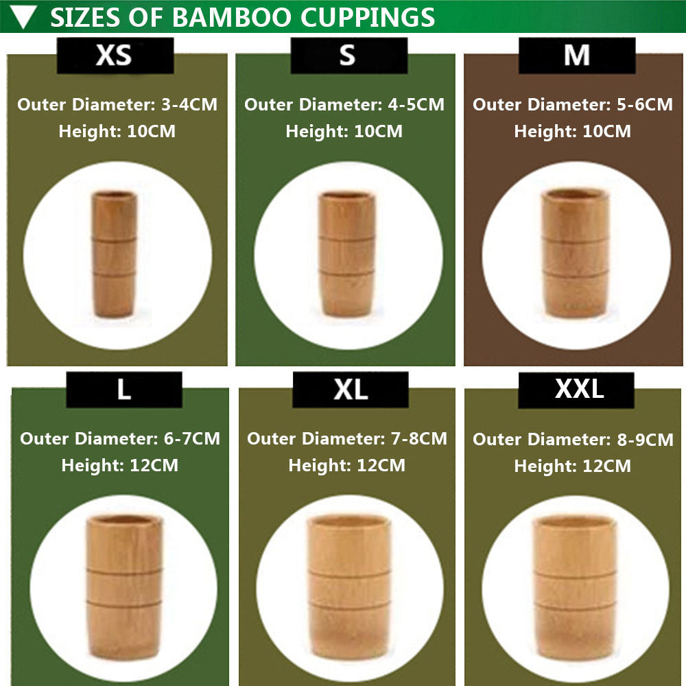 Carbonized bamboo bamboo tube cupping cupping