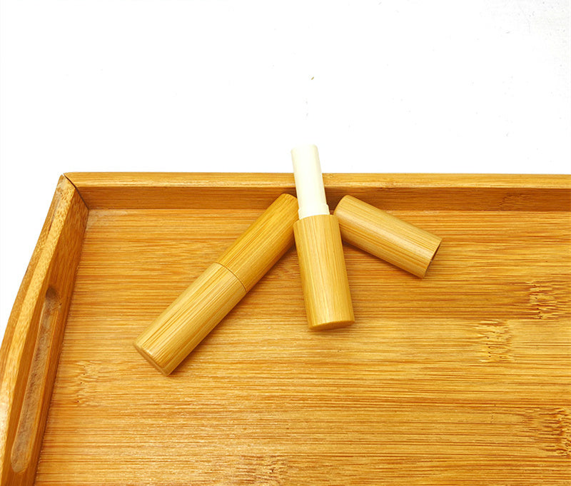 Bamboo Wooden Bamboo Lipstick Empty Tube